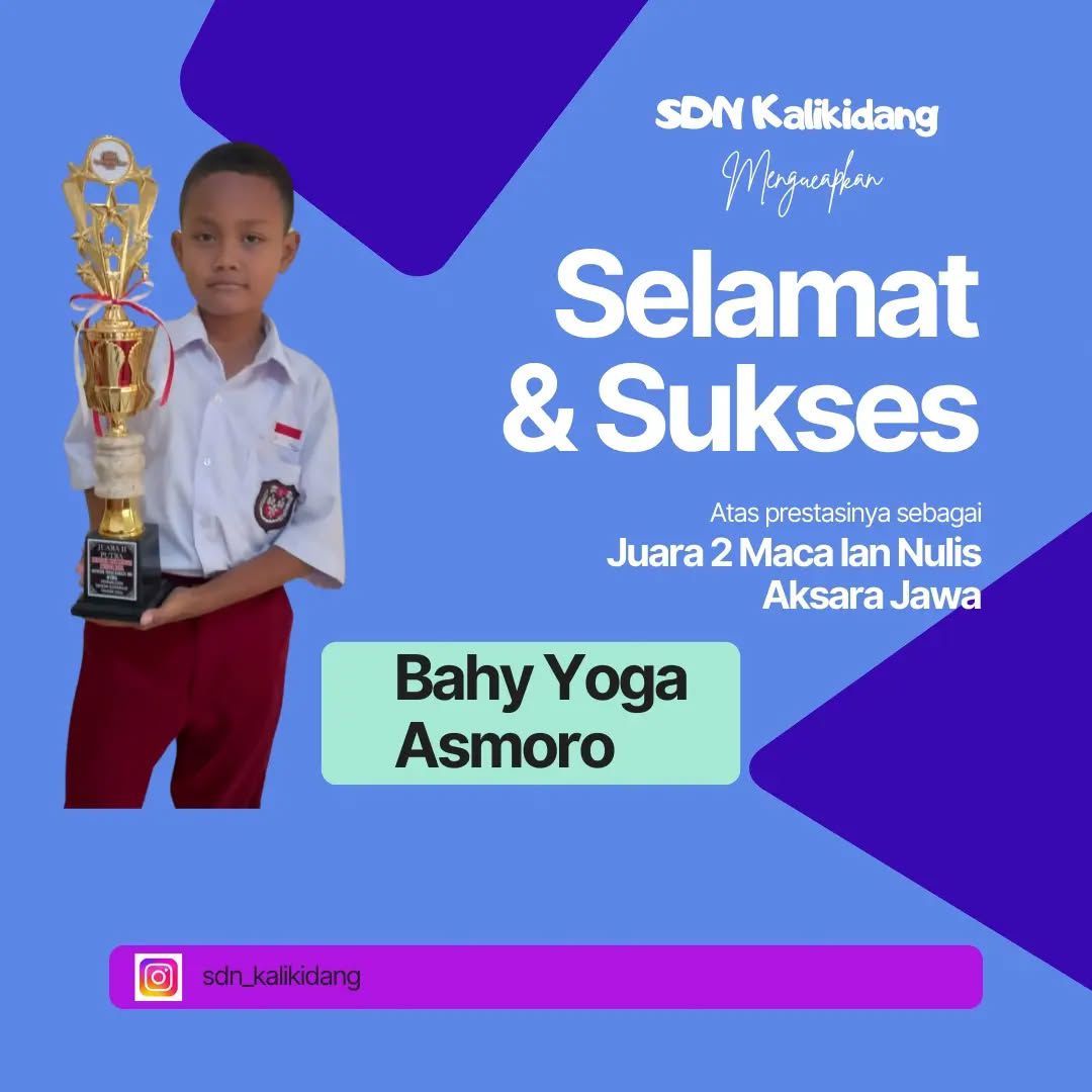 Juara 2 Maca lan Nulis Aksara Jawa